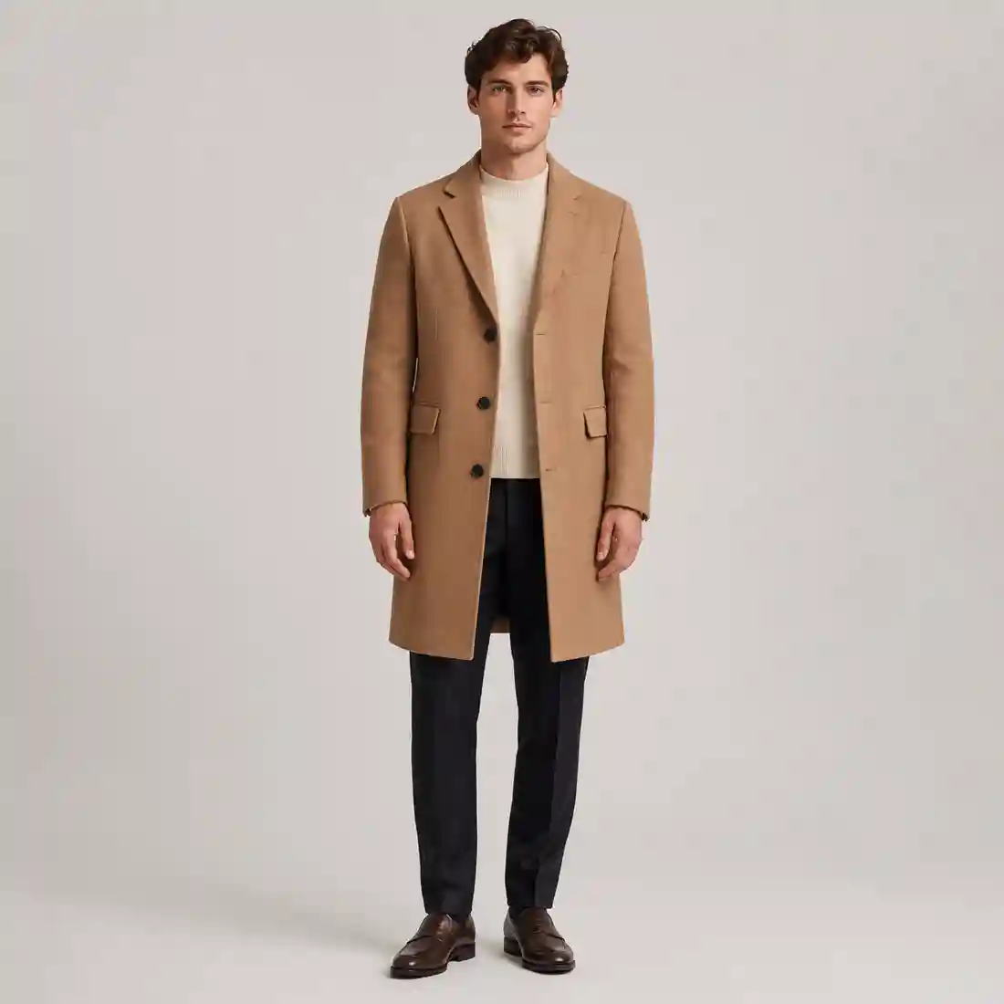 Wool Blend Overcoat