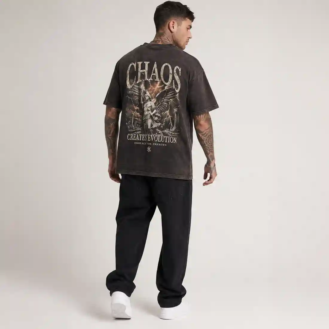 Back Print Graphic T-Shirt